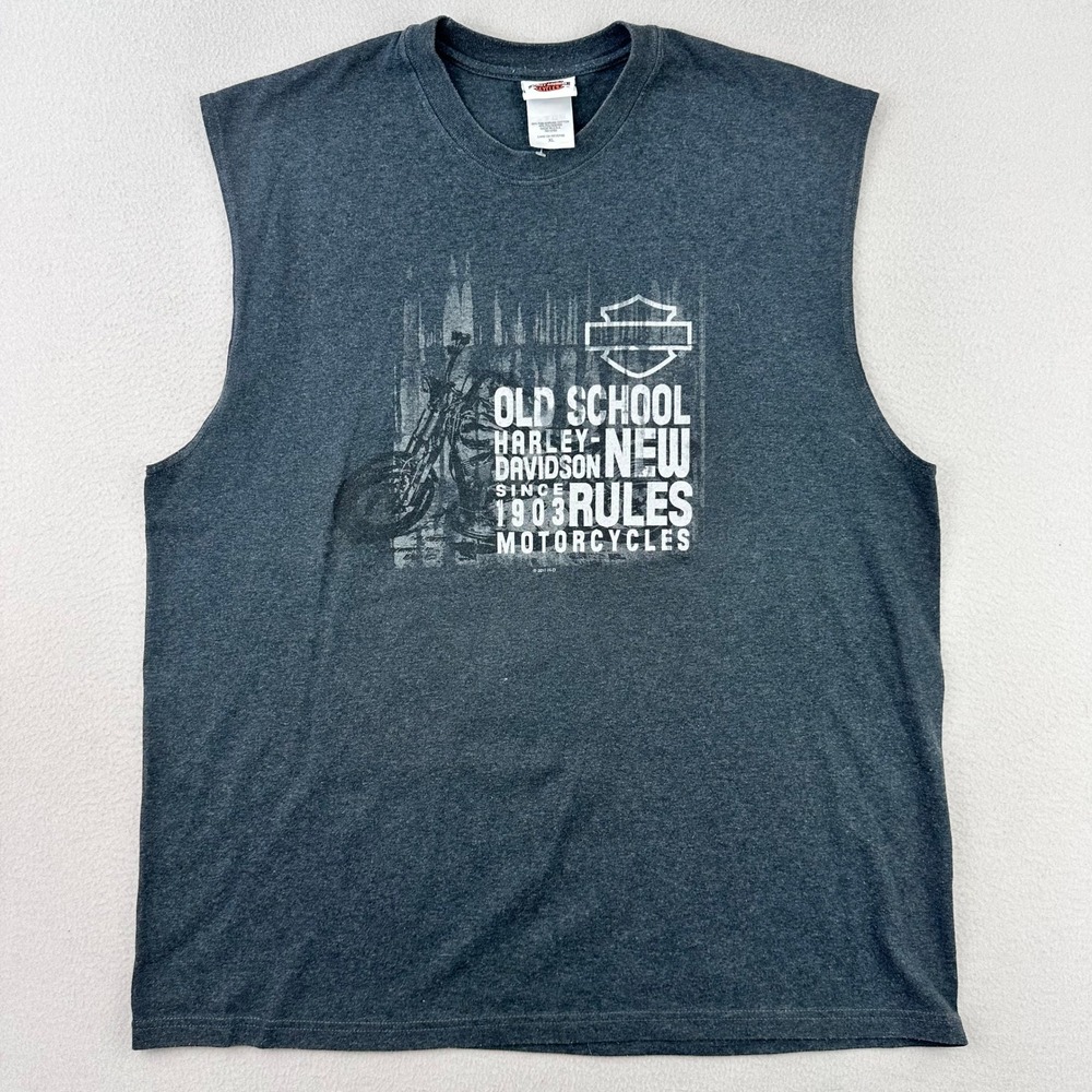 Vintage Harley Davidson T-Shirt Tank‎ Mens XL Y2K Sleeveless Arizona USA Made